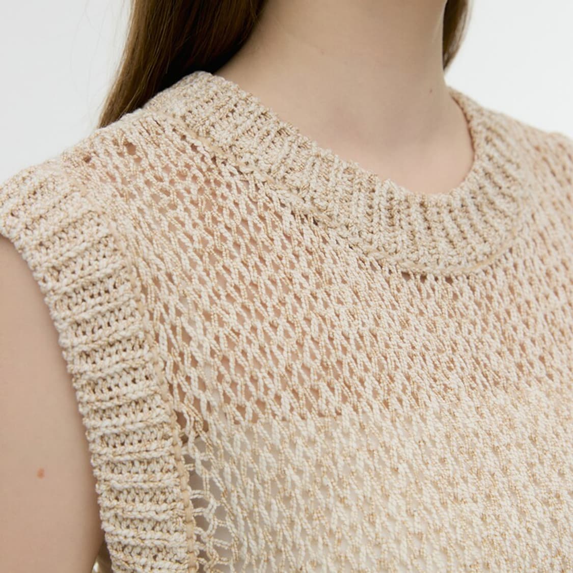 몽돌(MONGDOL) 네트 베스트니트 프리사이즈 새상품 상품이미지3