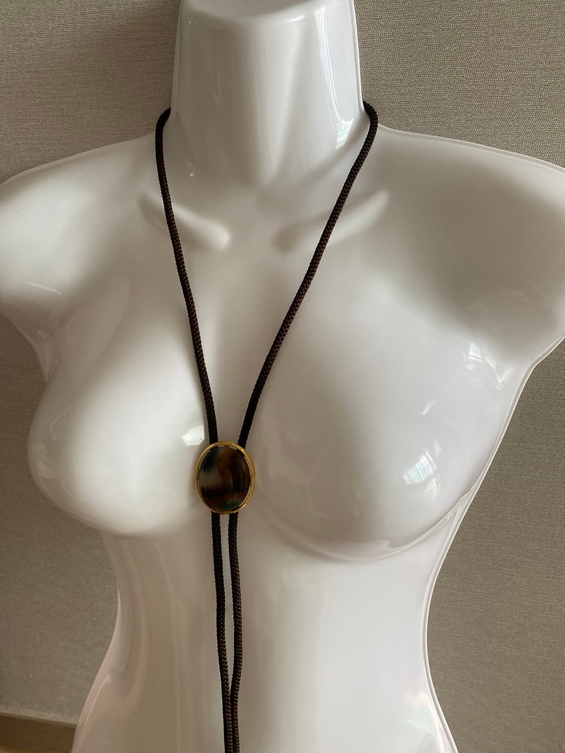 빈티지 아게이트 볼로타이 목걸이 상품이미지8