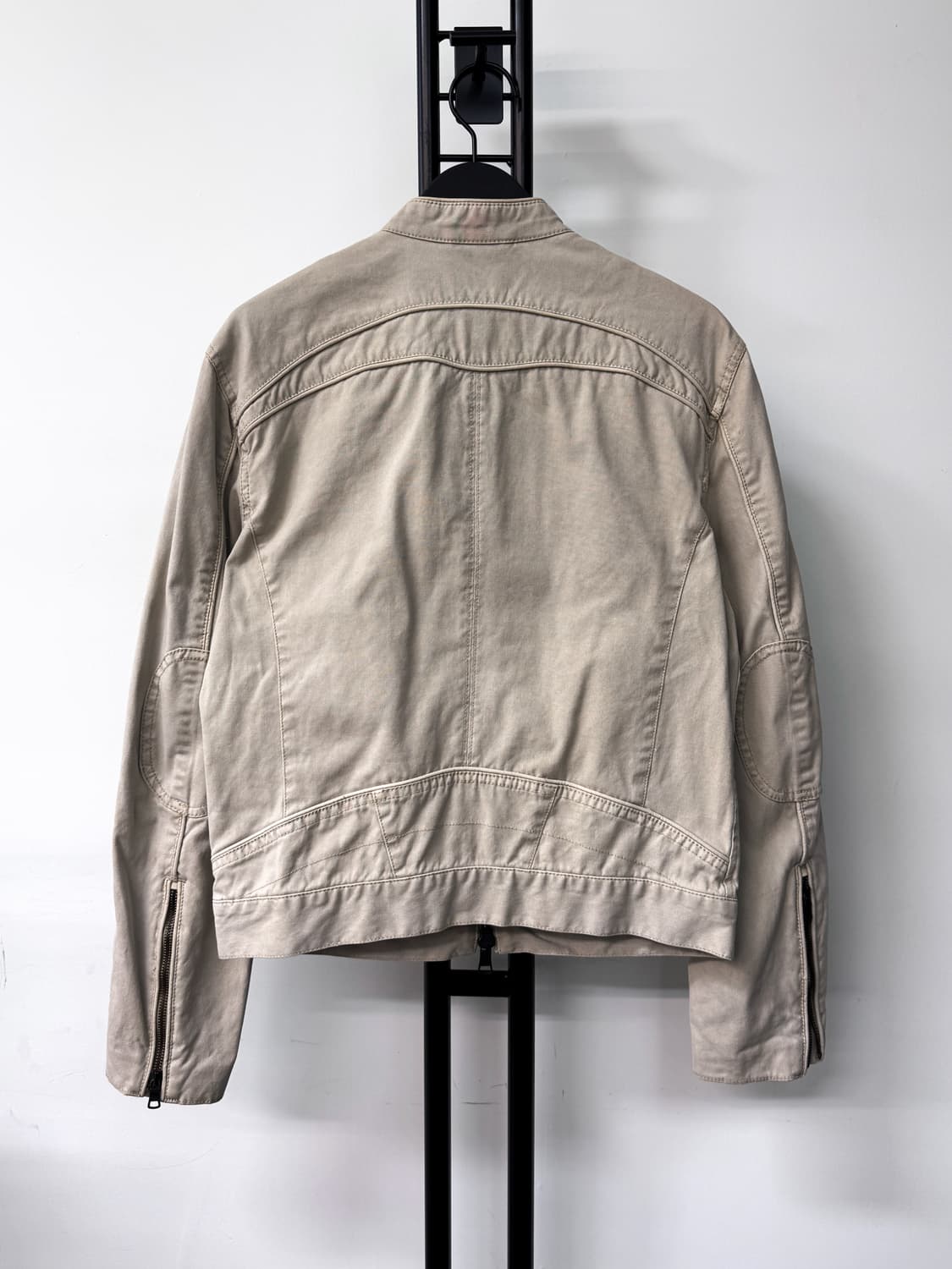 아르마니 익스체인지 투웨이 워시드 코튼 바이커 자켓 상품이미지3