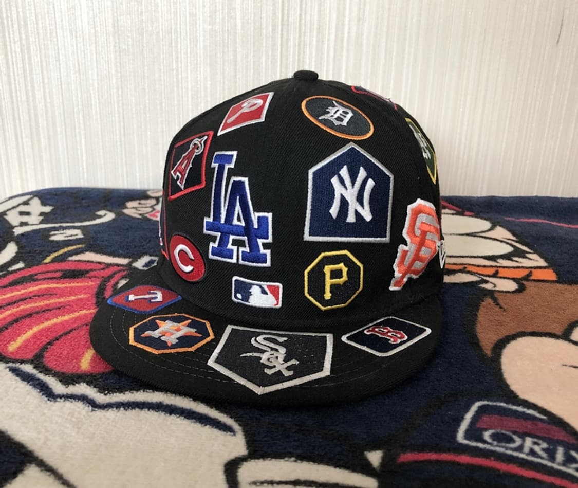 뉴에라 5950 MLB 올 오버 스냅백/블랙 7 3/8(58.7cm) 상품이미지1