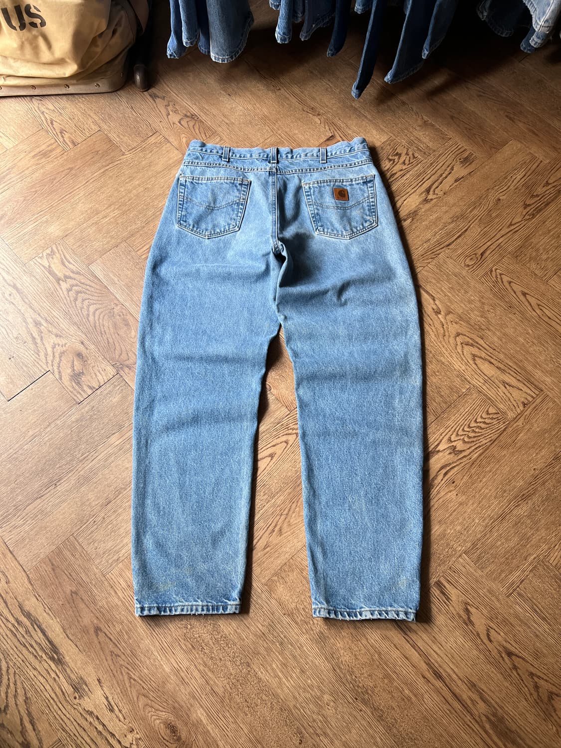 [36]칼하트 USA 미디엄블루 워크 데님 팬츠 상품이미지8