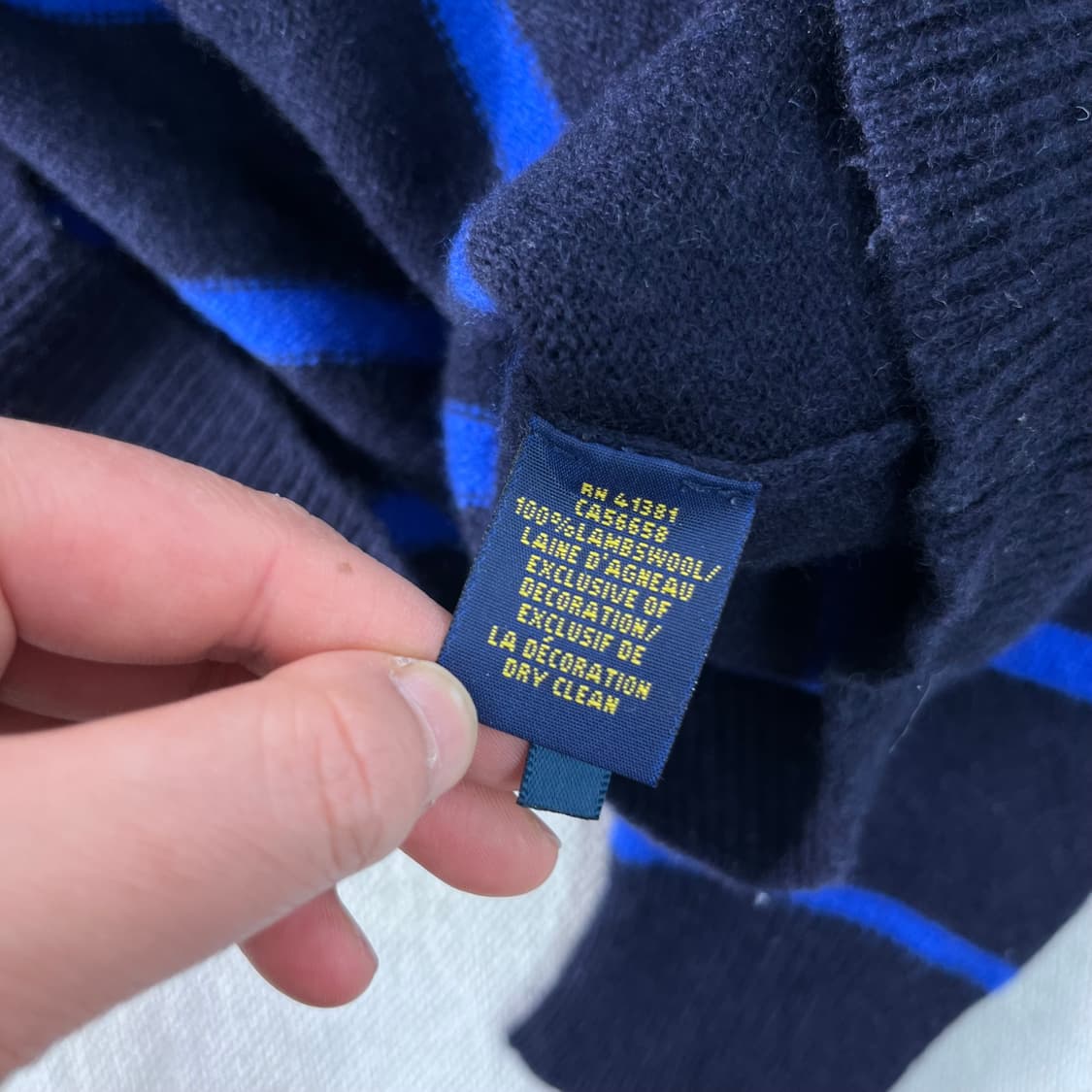 95 폴로랄프로렌 램스울 스트라이프 니트 상품이미지5