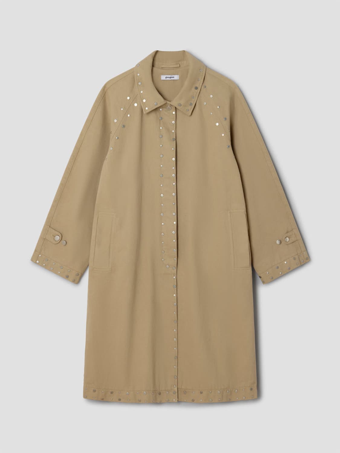 [M]기마구아스 Tina 스터드 코트/베이지 상품이미지1