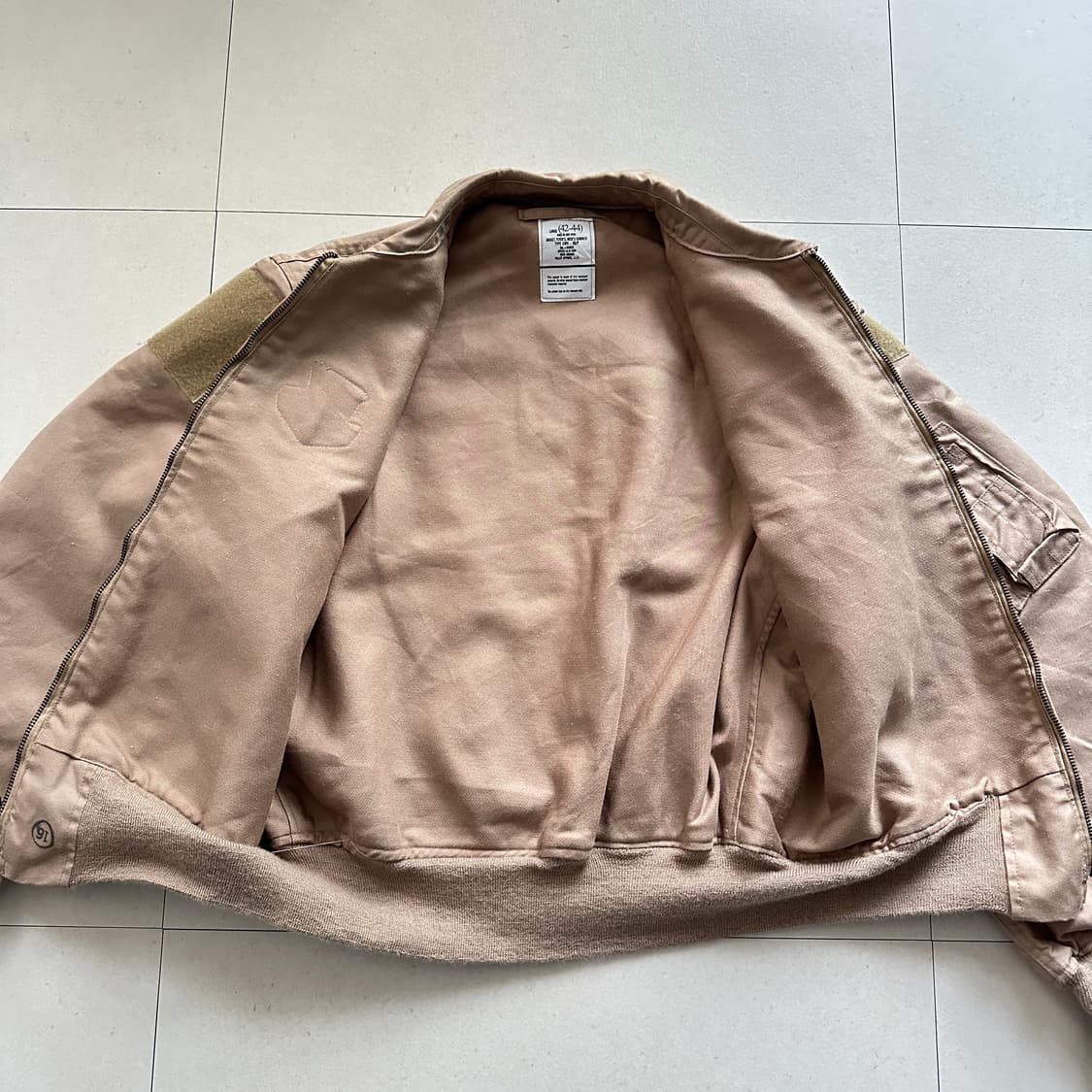 USAF 미공군 오리지널 탄컬러 CWU-36/P 아라미드 플라이트 자켓 상품이미지8