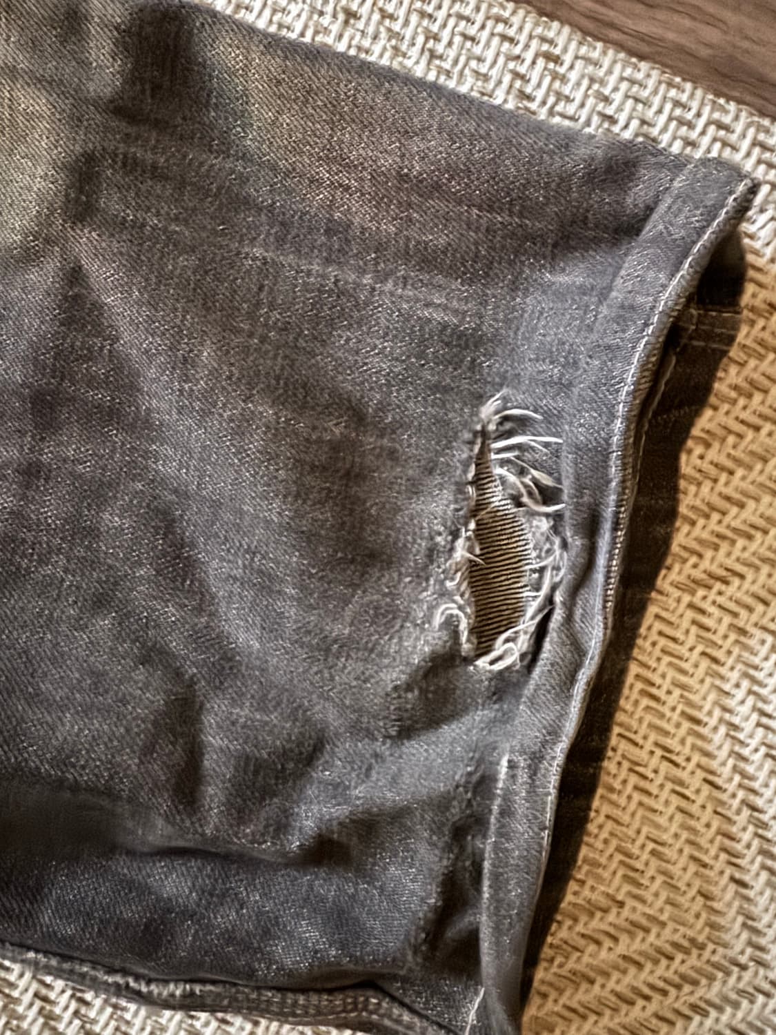 00s 빈티지 칼하트 워싱 블랙 던가리 카펜터 팬츠 30x34 상품이미지3