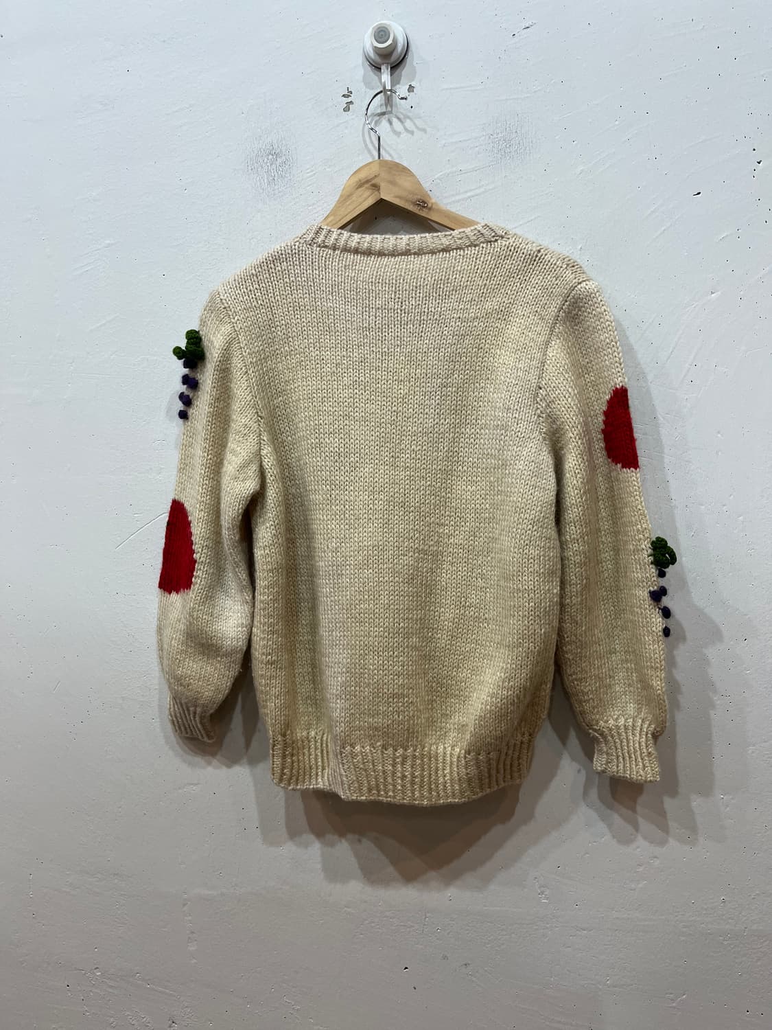 핸드메이드 아플리케 모리 울 가디건  상품이미지6