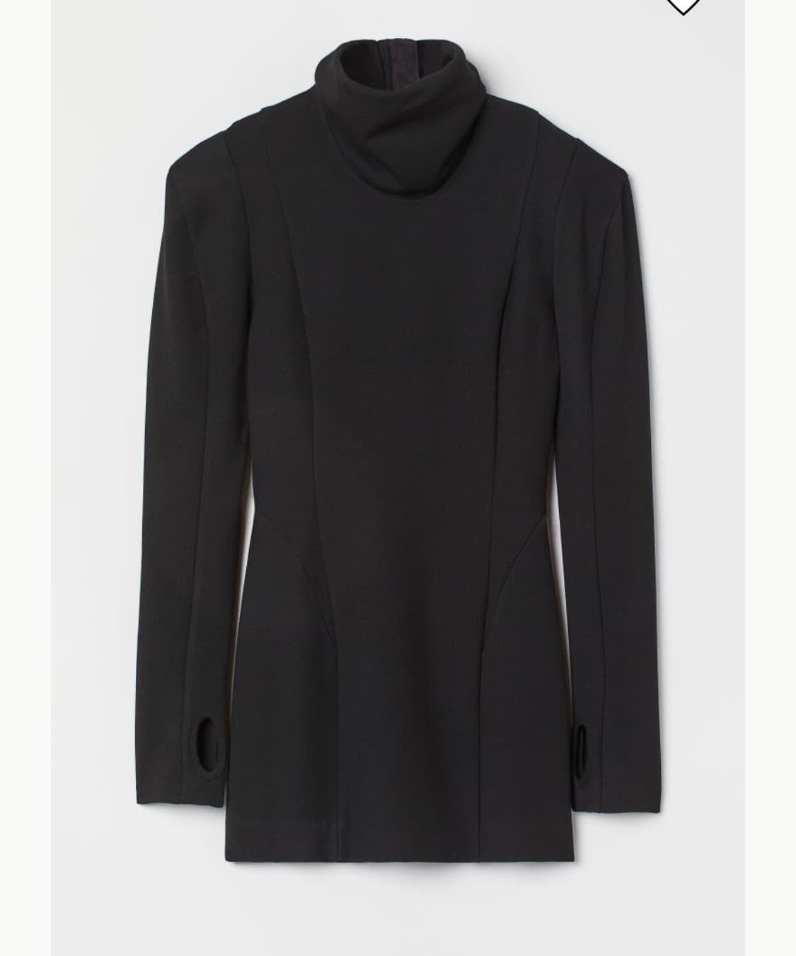 H&M 숄더 디테일 드레스 블랙 상품이미지1