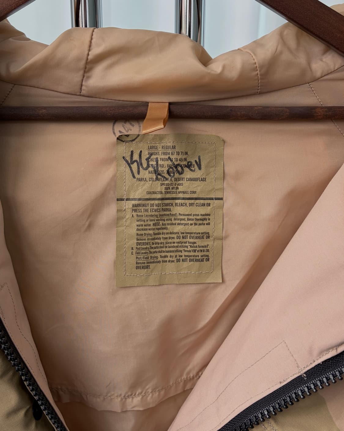 [XL]미군 오리지널 ECWCS 데저트 고어텍스 파카 상품이미지6