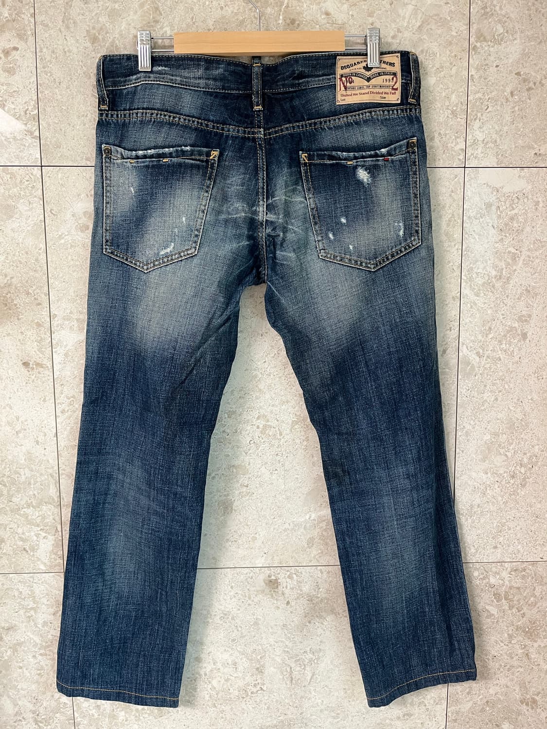 디스퀘어드2 워싱 데미지 청바지 48 정품 상품이미지3