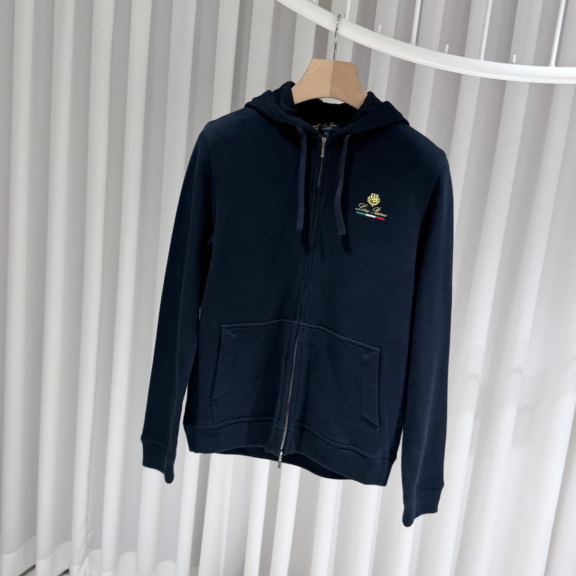 (S/L) / 로로피아나 호시 후드 봄버 자켓 네이비 상품이미지2