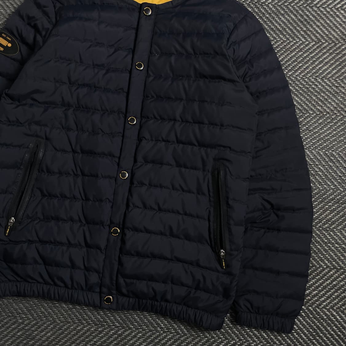 Jeep 덕다운 버튼 경량 패딩 자켓 네이비o 4957 상품이미지3