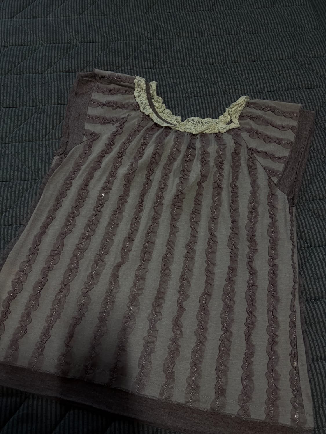 Purple lace top 상품이미지4