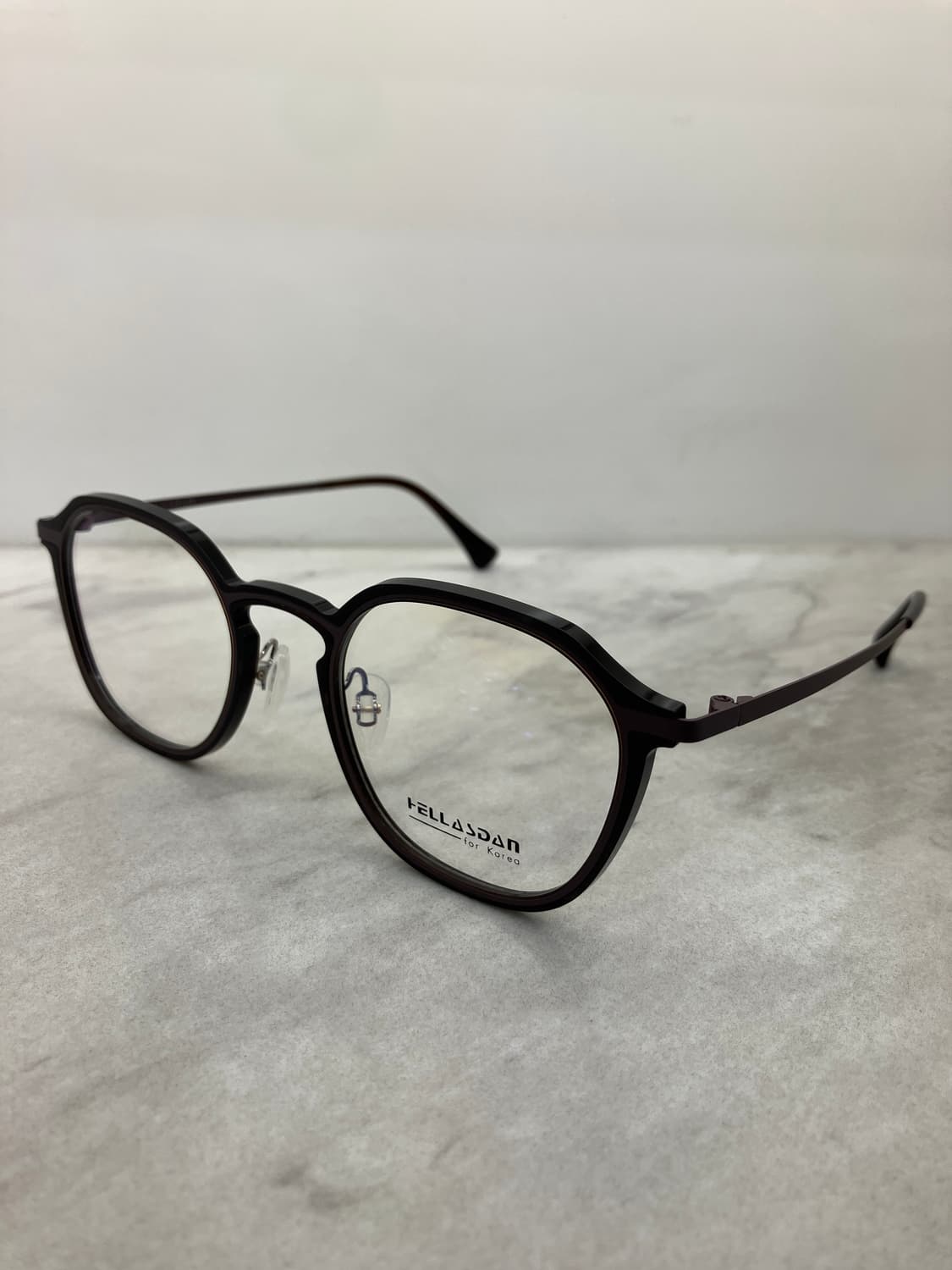 헬라스단 HELLASDAN 다크 초콜릿 솔텍스 웰링턴 메탈테 안경 상품이미지7