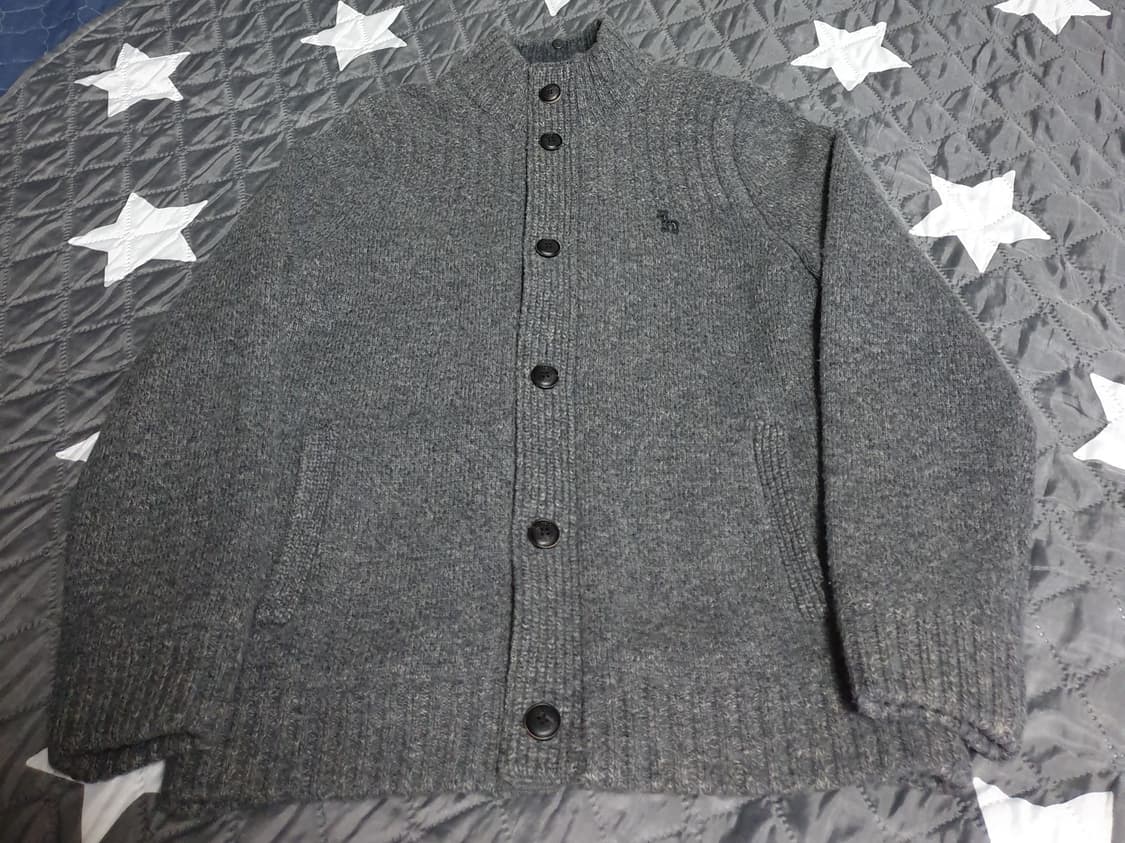 헤지스 방풍 울혼방 혜비 니트 집업자켓 그레이 (100) 상품이미지1