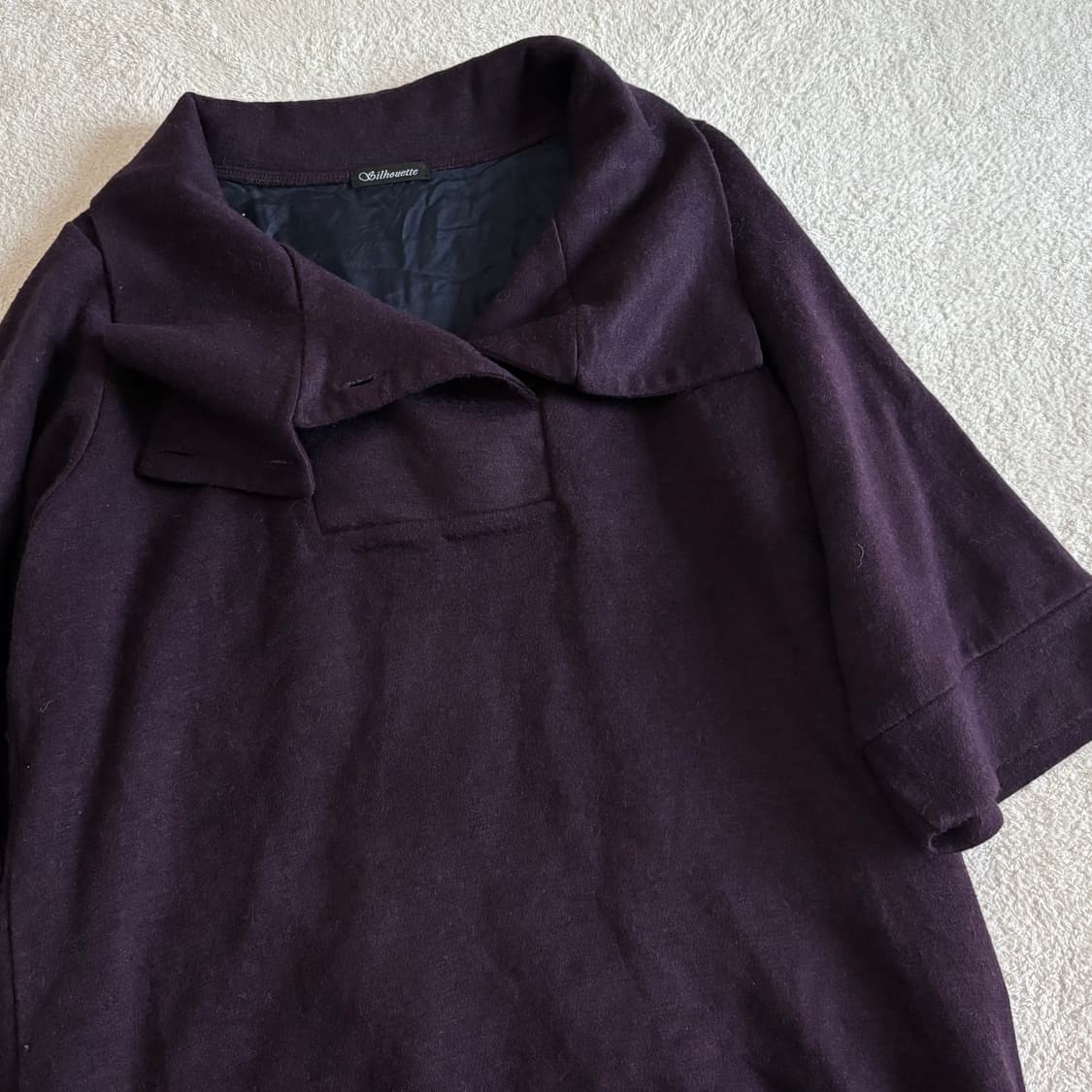 일본빈티지 자색고구마 퍼플 롱 탑 상품이미지5