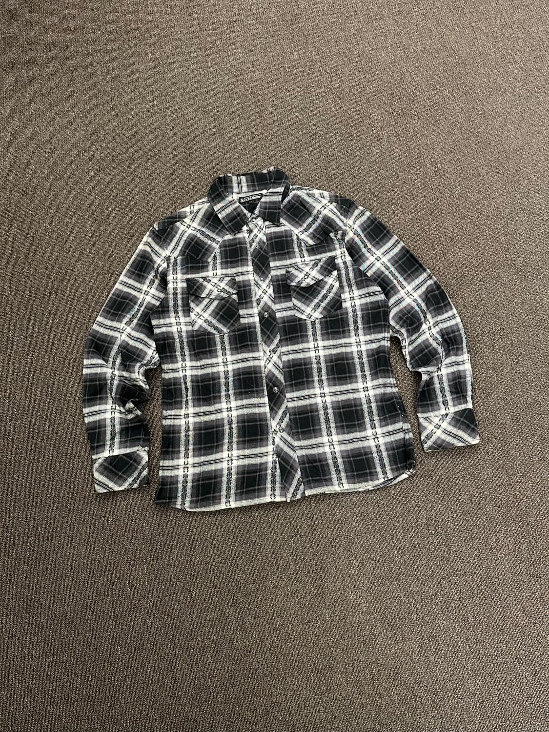 L)Sorridere 빈티지 웨스턴 체크 셔츠 상품이미지1