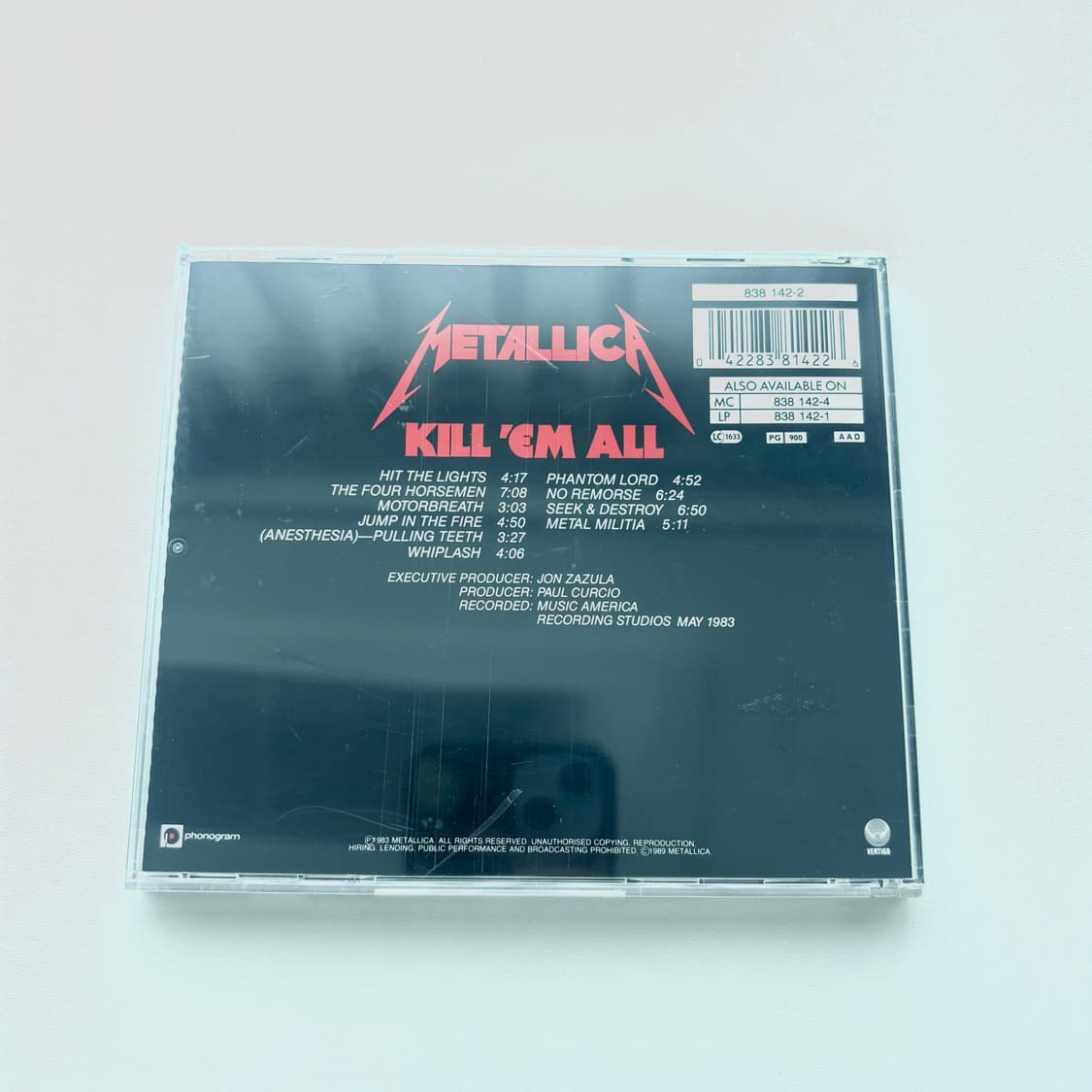 Metallica (메탈리카) - Kill 'Em All (킬 엠 올)  상품이미지2