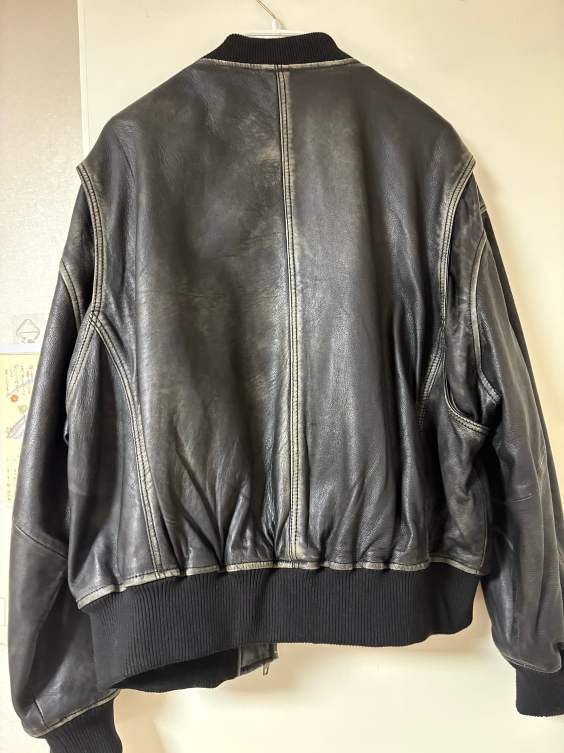 자라 페이크 레더 봄버 m 사이즈 상품이미지2