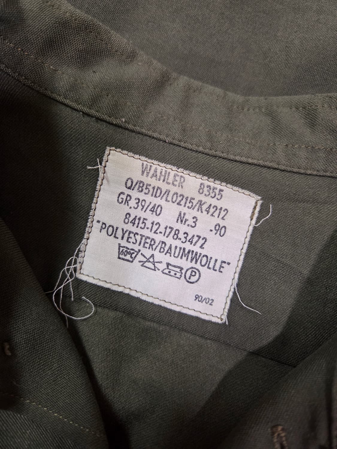 독일군 90s 야상 필드 재킷 상품이미지7