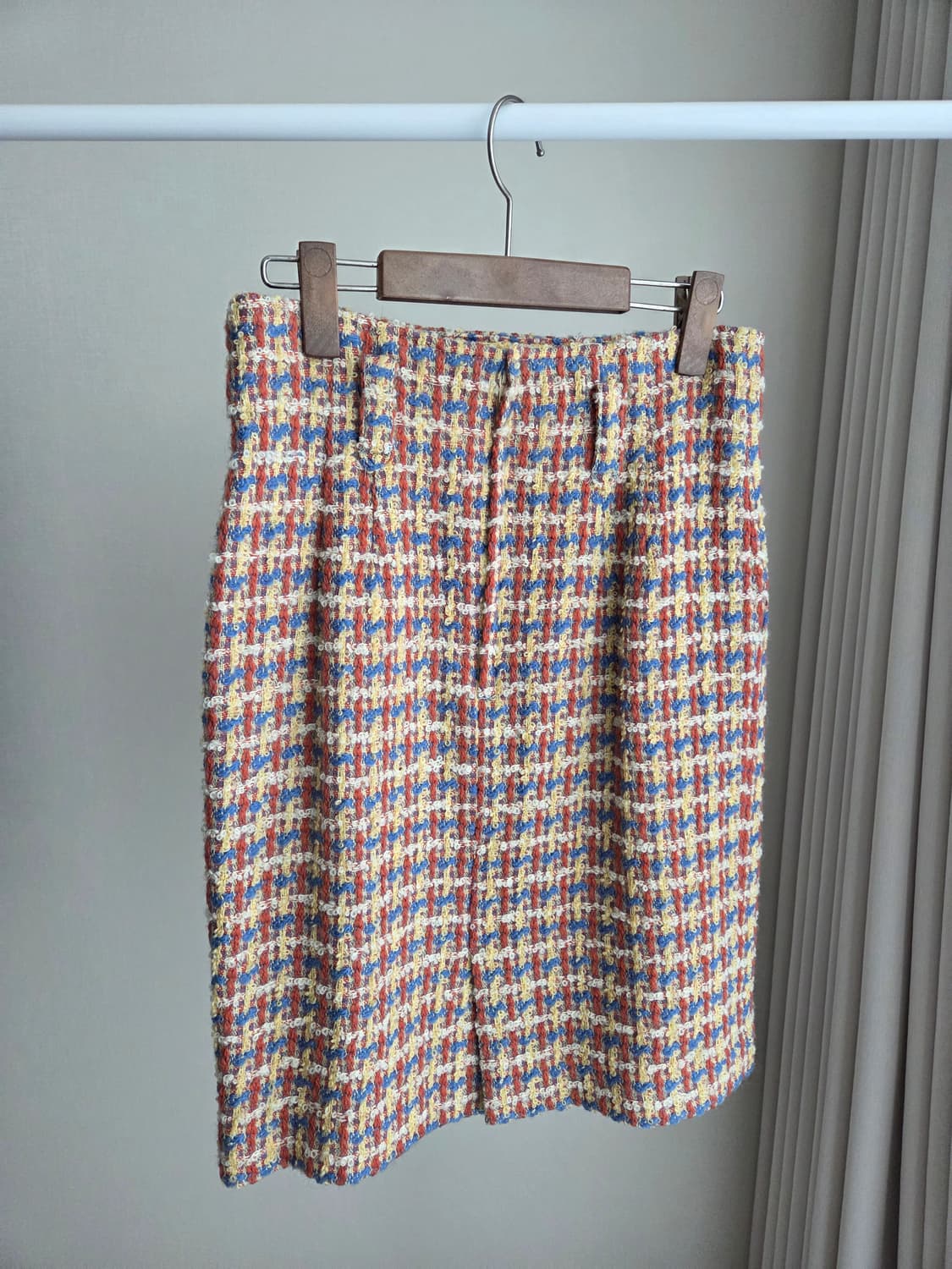 빈티지 부클 트위드 정장 치마 상품이미지4