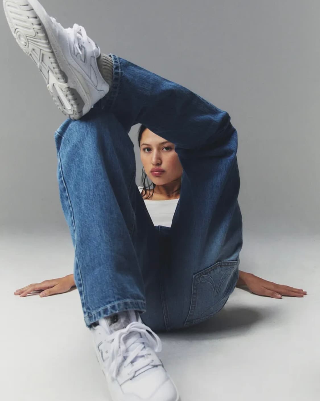 글로니 93 MID-RISE LOOSE FIT JEANS (BLUE) 상품이미지1