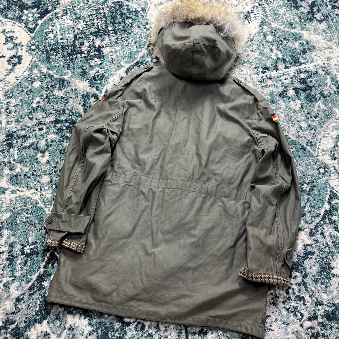 90s 독일군 밀리터리 스노클 야전 파카 야상(95) 상품이미지5