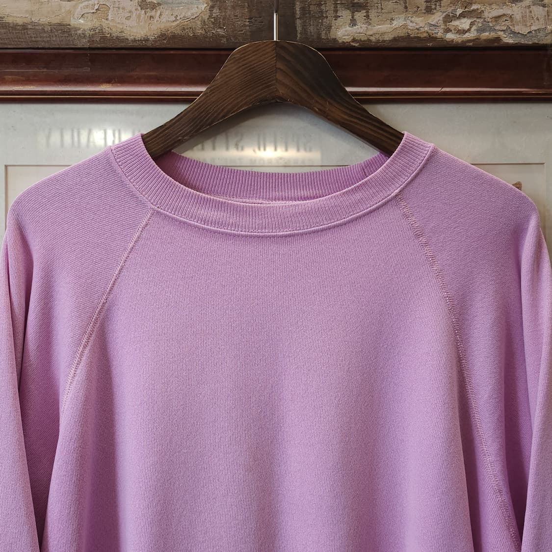 90s 헤인즈 빈티지 스웻셔츠 플레인 스웻셔츠 연핑크 페이딩 xl 상품이미지3