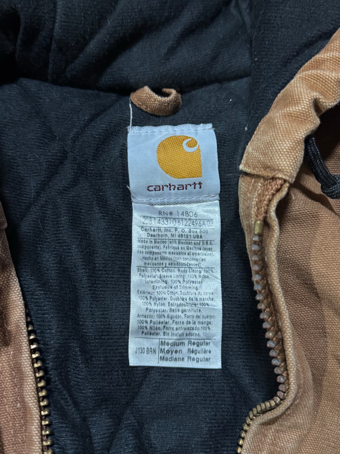 00s Carhartt 킬히트 J130 브라운 덕 액티브 자켓 M 상품이미지6