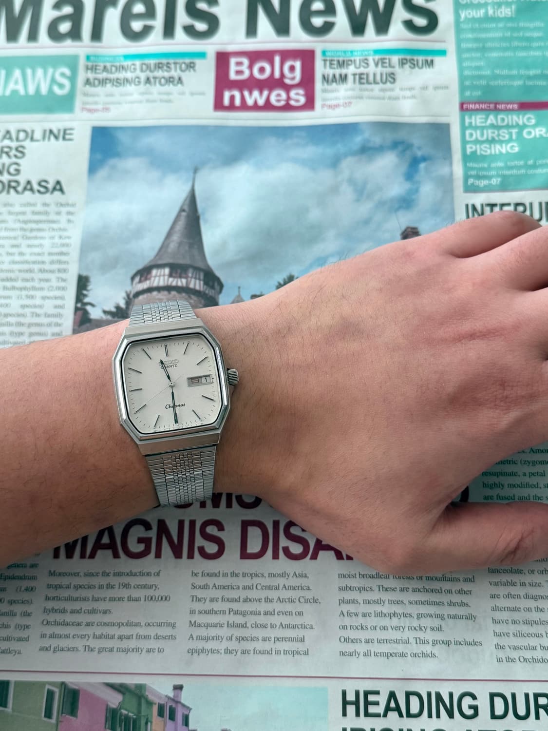 세이코 Seiko 쿼츠 크로노스 스퀘어 상품이미지4