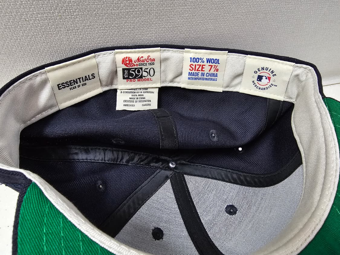 [새상품][7 7/8] 피어오브갓 에센셜 뉴에라 59FIFTY 네이비 상품이미지4