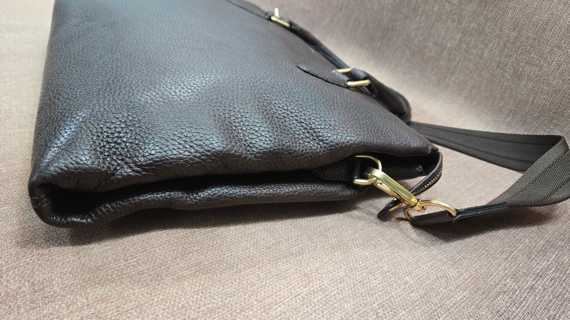 닥스 브라운 가죽 토트백 겸 숄더백 상품이미지4