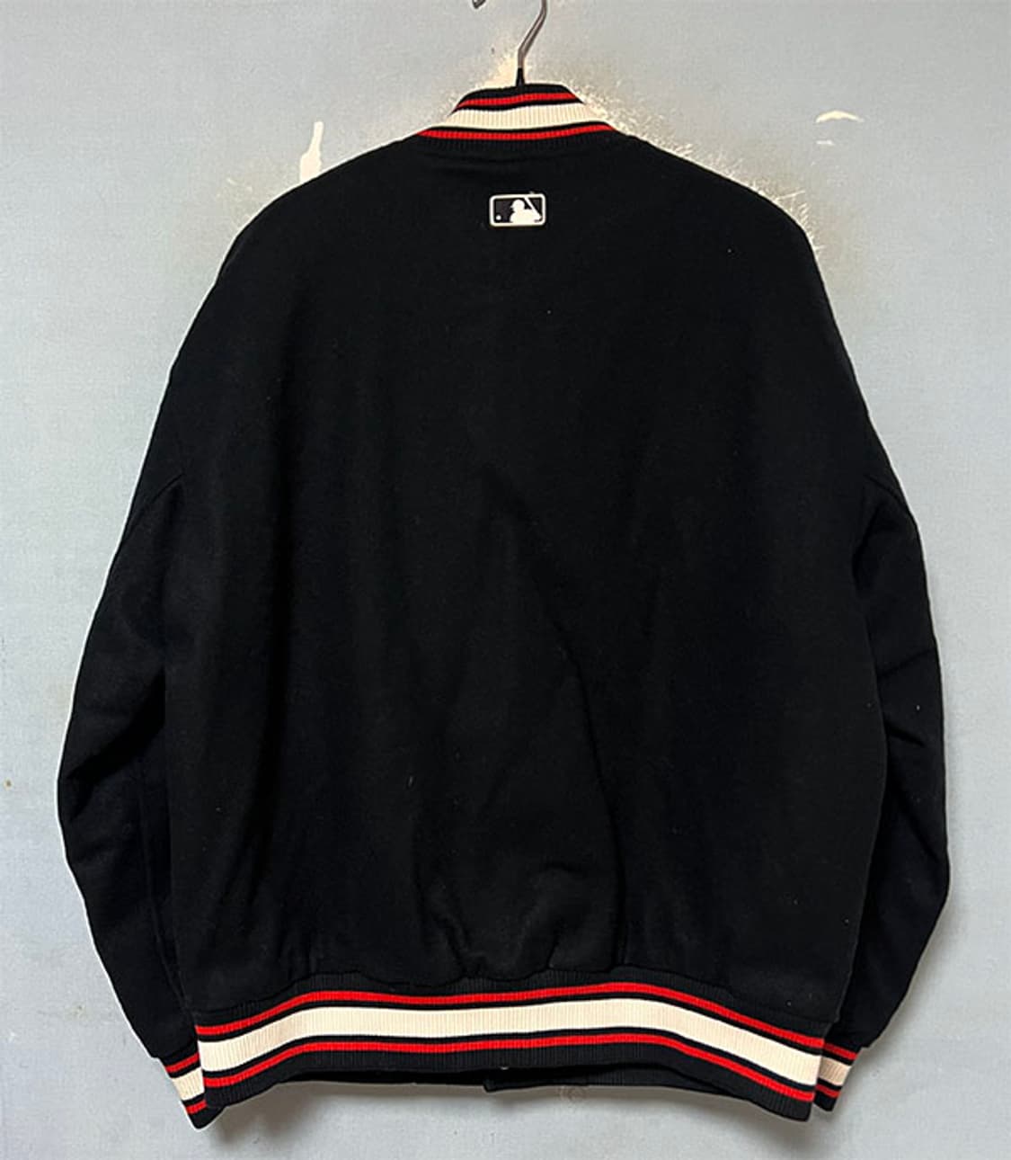 MLB 남자 멀티로고 와펜 야구점퍼 겨울 모직 바시티 L 100 상품이미지2