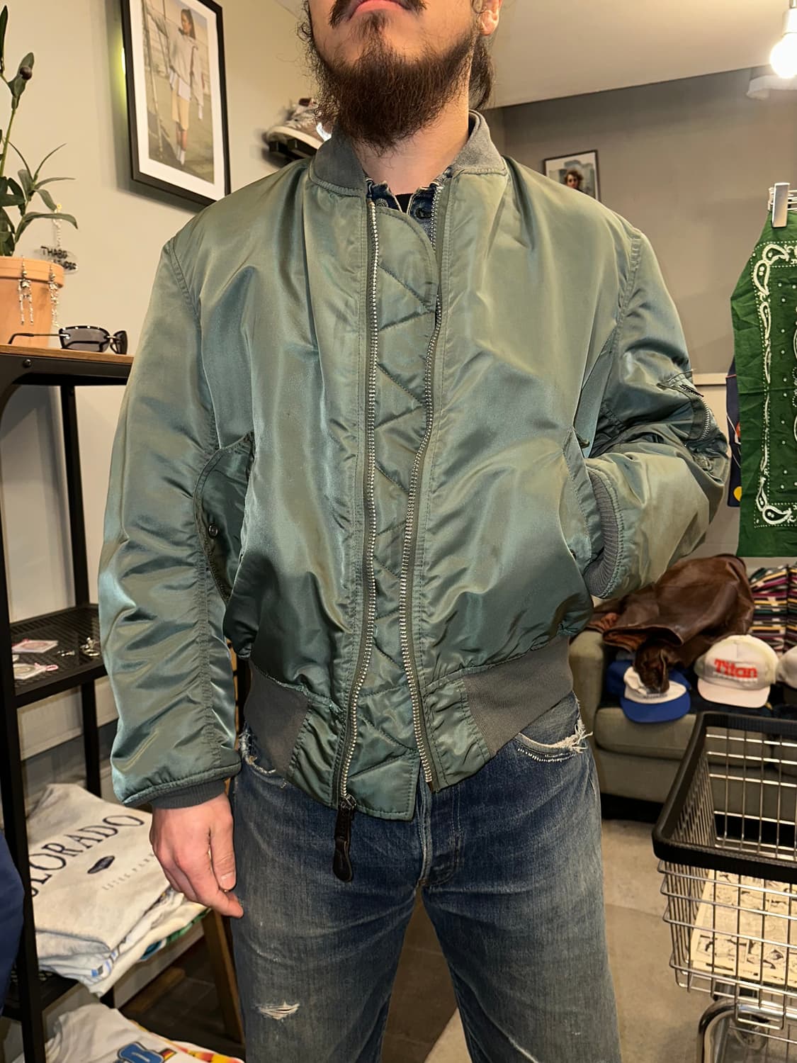 90’s Alpha Industries Ma-1 USA flight JK 상품이미지1