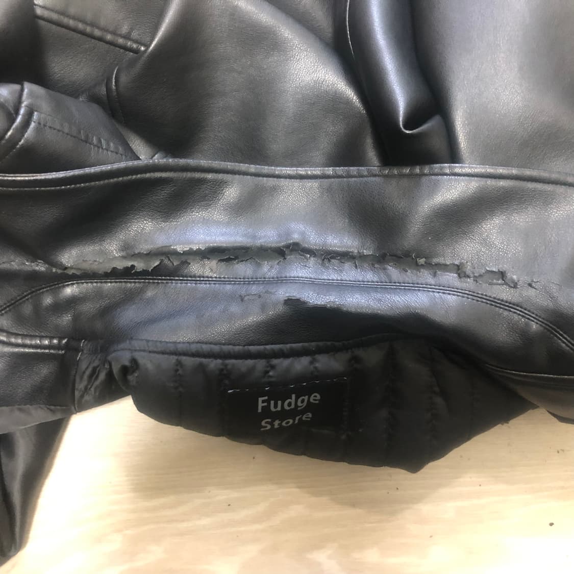 라퍼지스토어 버핑레더 싱글라이더자켓 L 100 상품이미지5