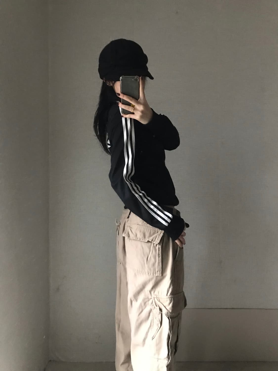 아디다스 블랙 슬림핏 져지 상품이미지5