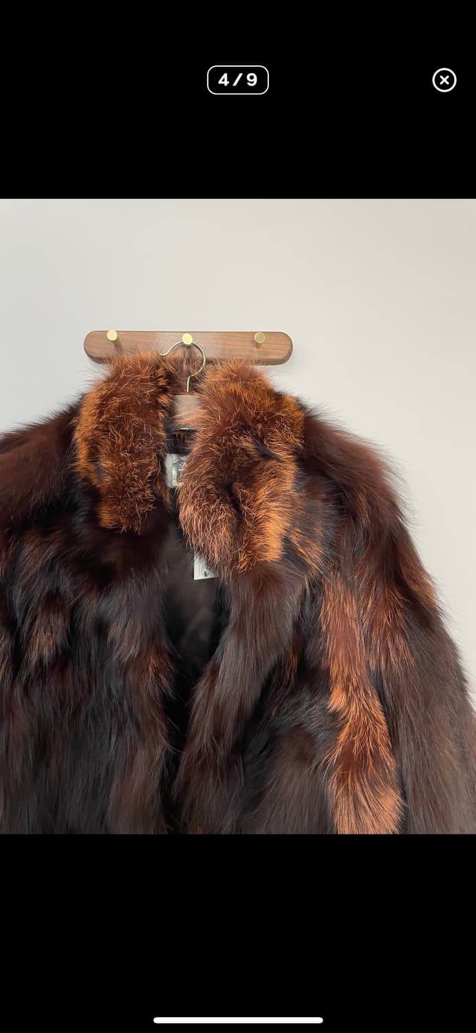 사가폭스 혼합 브라운 퍼 자켓 A3442 상품이미지3