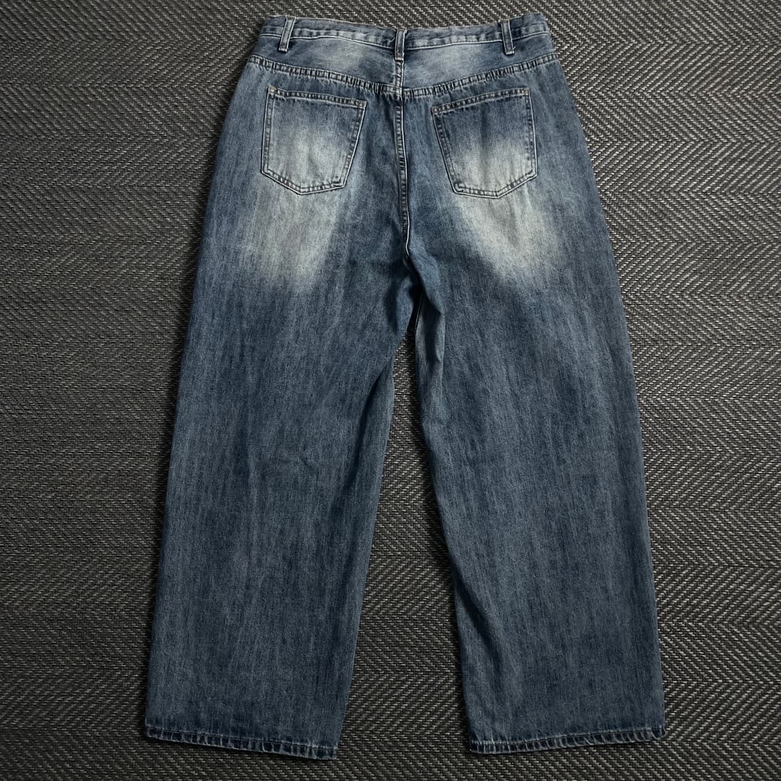 빈티지 미니멀 와이드핏 워싱 데님 팬츠y 4654 상품이미지5