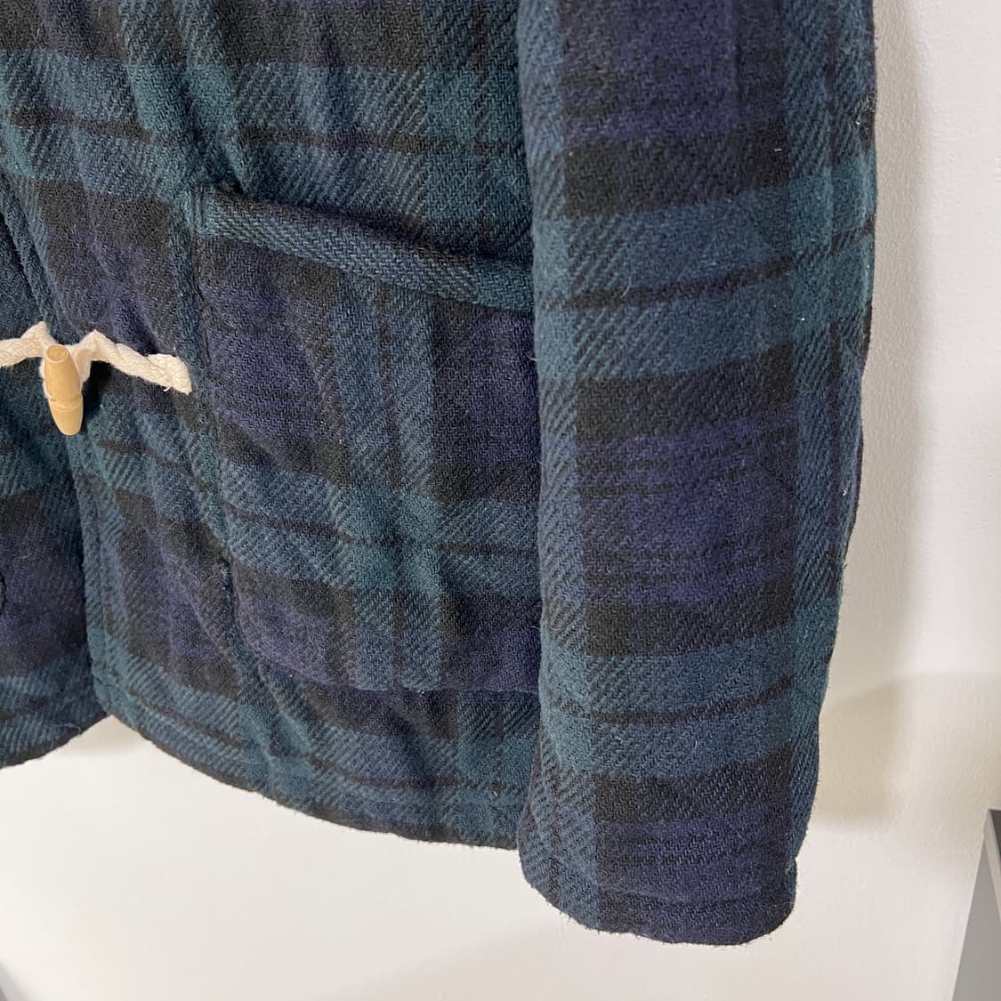 [XL] 글로벌워크 블랙와치 더플코트 상품이미지5