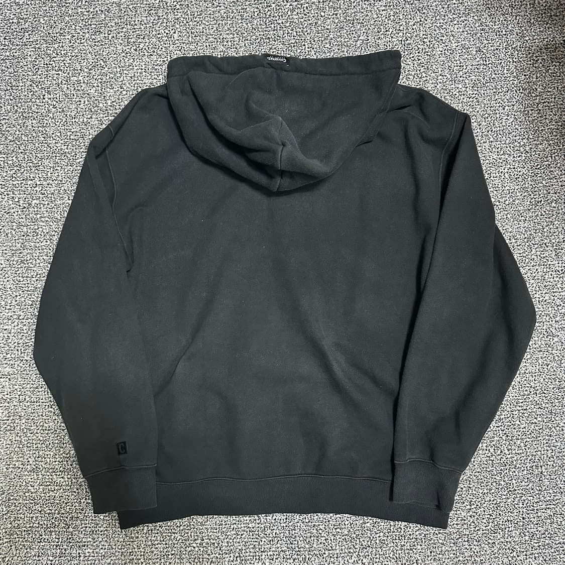 (L) COVERNAT 커버낫 블랙 오버핏 후드티 상품이미지4