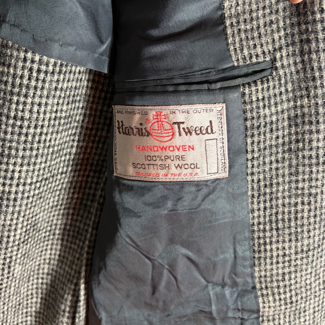 90s 에디바우어 콜라보 해리스트트위드 헤링본 울자켓(Free) 상품이미지7