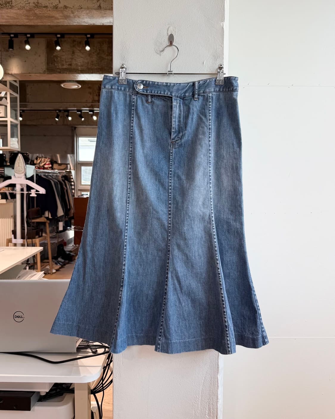 폴로 랄프로렌 진스 데님 미디스커트  상품이미지2