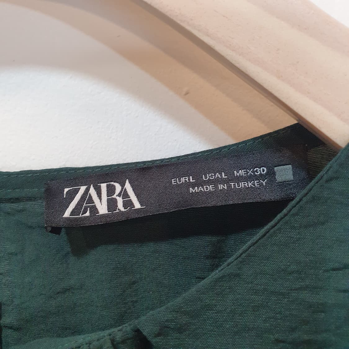 zara 비스코스 그린 롱 원피스  상품이미지6