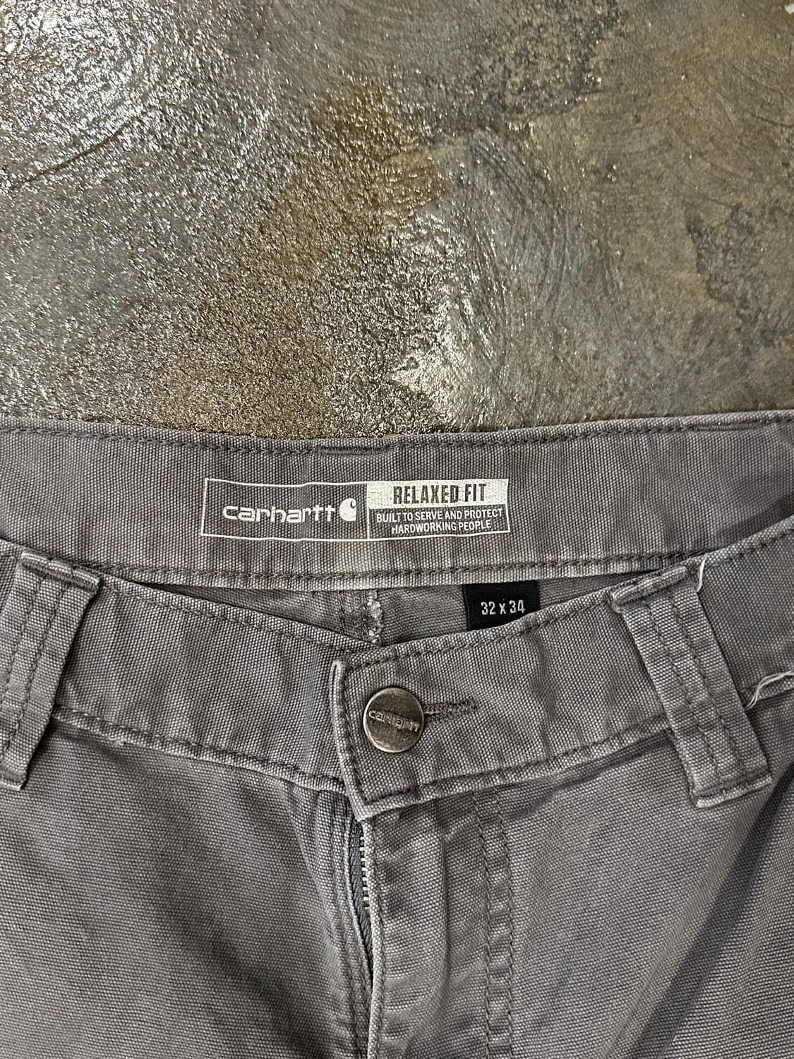 칼하트 릴렉스핏 카펜터 워크팬츠 차콜 32x34 상품이미지3