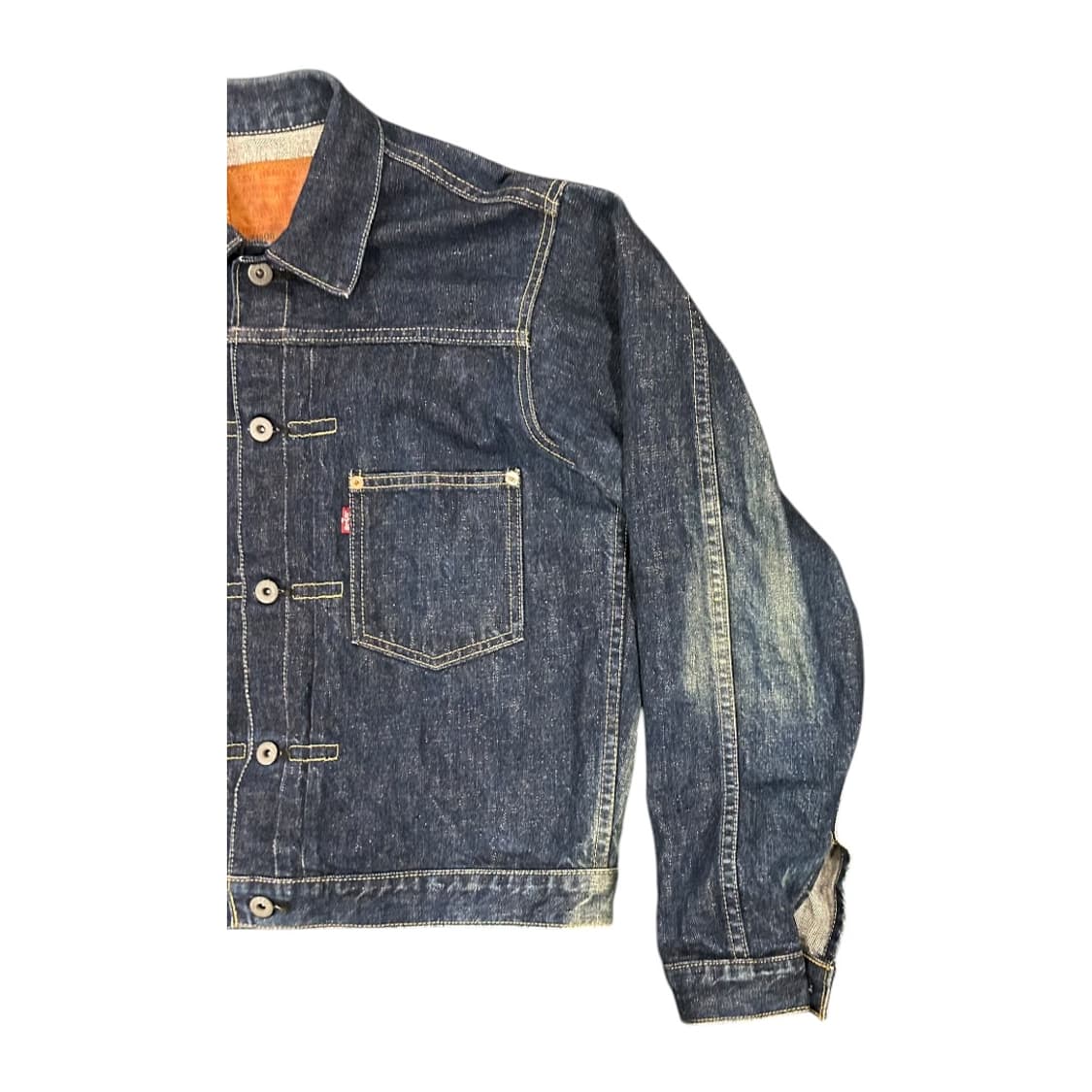 L) 리바이스 90s JPN 71506XX 타입 1st 빅E 데님 자켓  상품이미지4