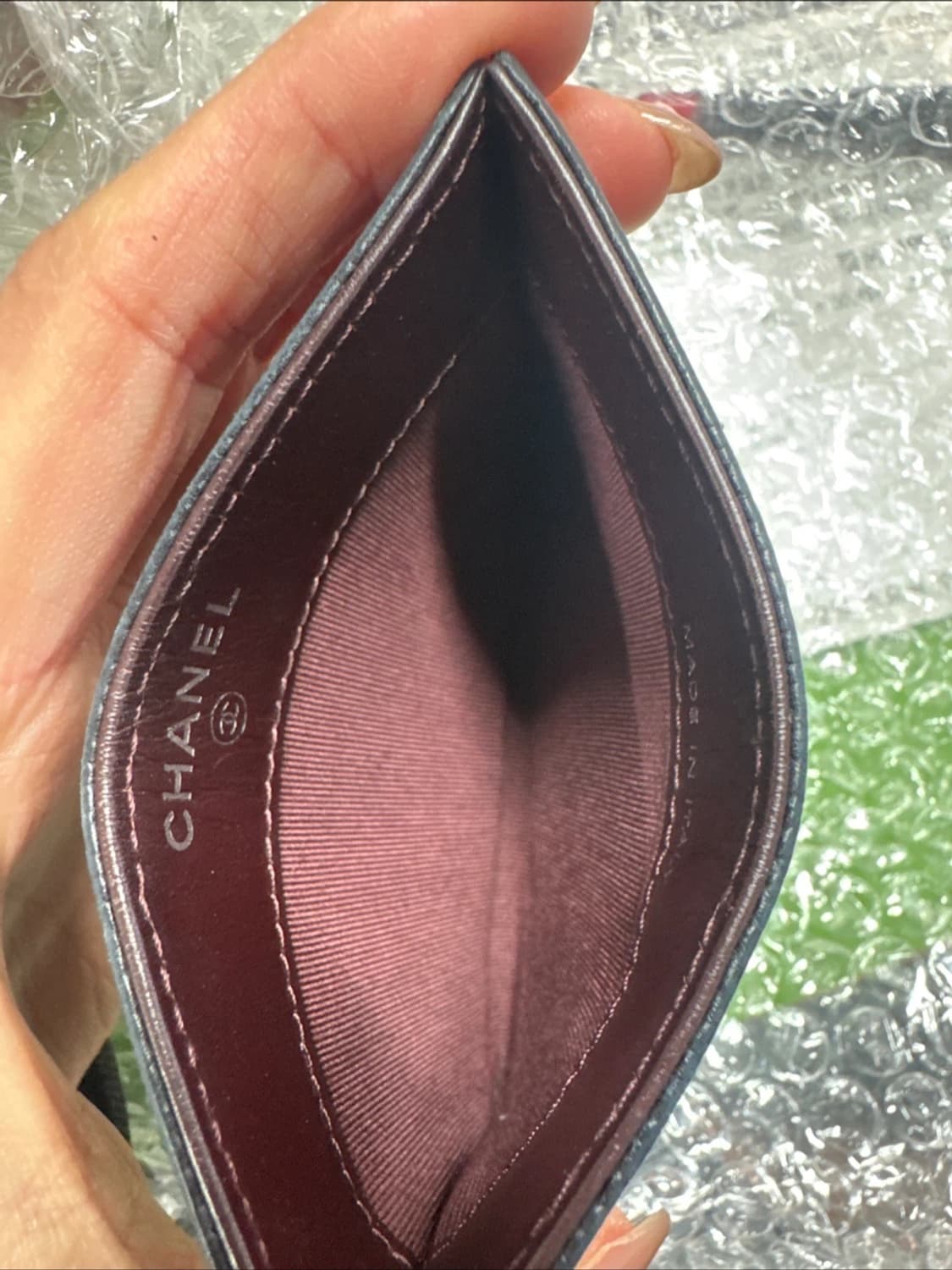 [정품 특가] 샤넬 캐비어 레더 카드지갑 블랙 상품이미지3