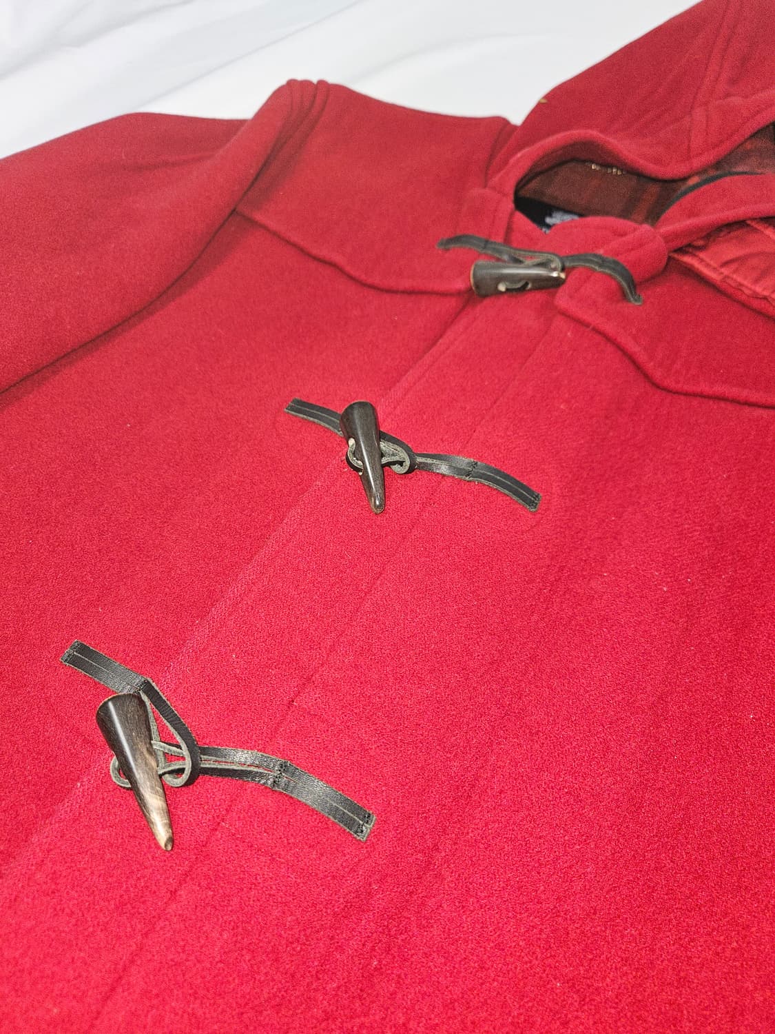 버버리 빨간모자 레드 떡볶이코트 빈티지 더플코트 모 올드스쿨 정품 10 상품이미지3