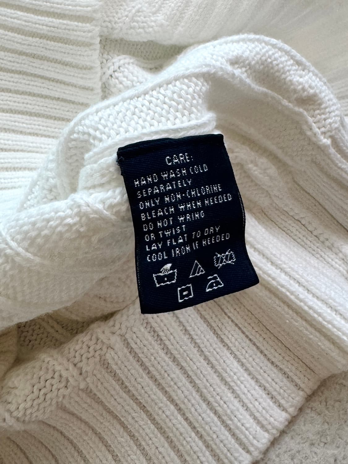 폴로 화이트 반팔 니트 상품이미지5