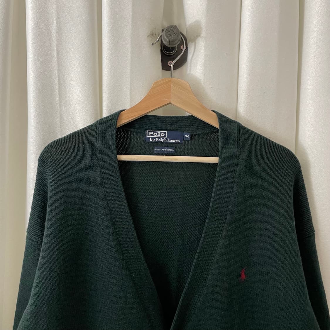 폴로 그린 브이넥 가디건 상품이미지3
