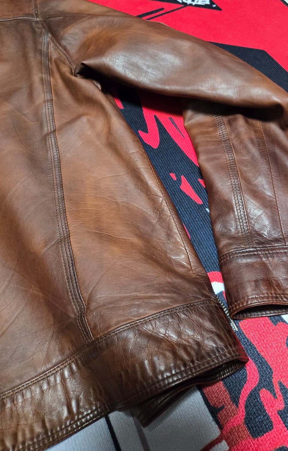 페루치 Peruzzi 이탈리아 싱글 라이더 가죽 레더 자켓 상품이미지6