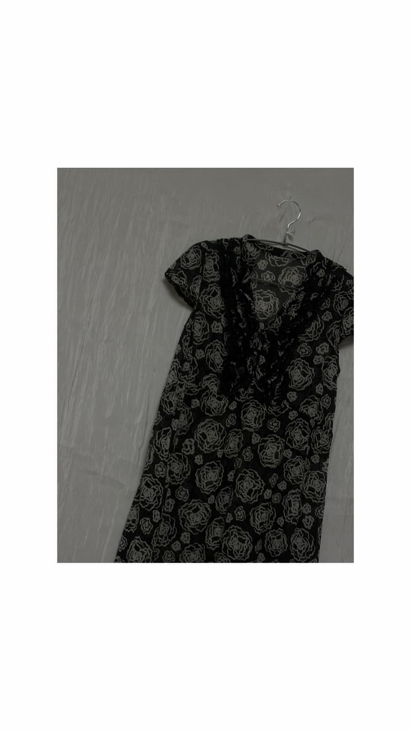 Rose Sheer Mini Dress 상품이미지6